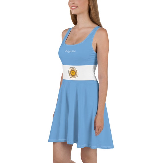 Argentina Sleeveles Skater Dress Etsy