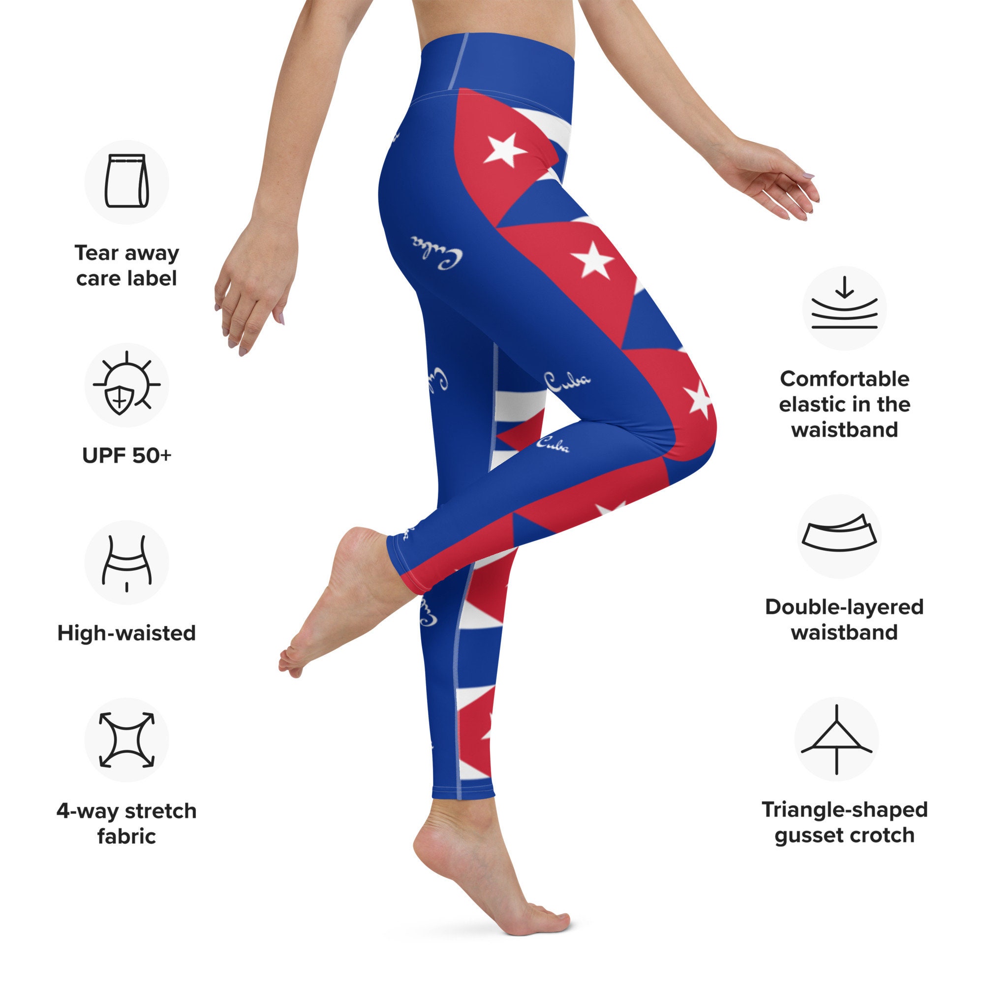 Cuba Flag Leggings for Women / Workout Leggings / Yoga Leggings With Pocket  / Yoga Pants -  Canada