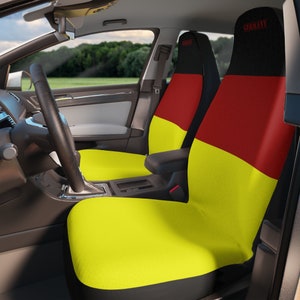 Germany Car Seat Covers With The Colors Of The German Flag For Patriotic Car Lovers