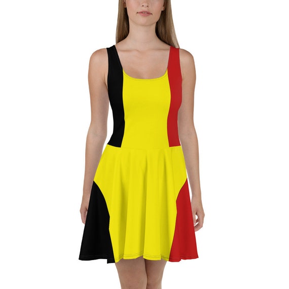 Belgische Vlag Jurk. Jurkje Met De Kleuren Van De Belgische - Etsy Singapore