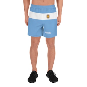 Argentina Shorts For Men / Argentinian Clothing Style / Recycled Polyester