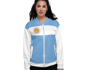 Argentina Jacket / Unisex Argentina Clothing Style / Argentina Flag