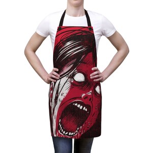 Goth Apron / Cooking Apron / Alt Clothing /Goth Clothing