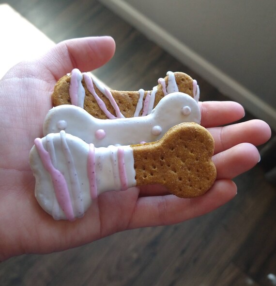 Frosted Dog Treats mini and Regular all Natural homemade made to Order Etsy