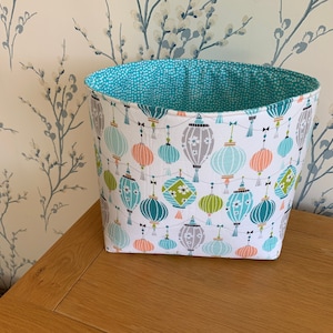 Large Fabric storage bag/basket, organiser, craft bag toy storage
