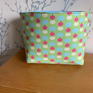 Large Fabric storage bag/basket, organiser, craft bag toy storage