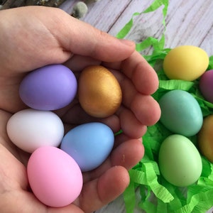 Easter eggs 10 mini soaps, set of 10 multicolored eggs soap, Easter guest favors eggs soap, Easter gift fo kids