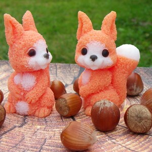 Soap squirrel,kids birthday gift soap, handmade kids squirrel soap, animal kids gift soap, baby shower  kids gift soap