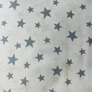 Fabric small with stars, fabric gray star fabric for home, fabric for boys, fabric for girls, fabric for bedding