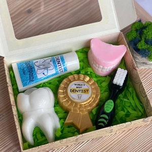 Großes Zahnärzte Geschenk Seifenset, Zahnputz Zahn Seifengeschenk, Zahnärzte Souvenir Seife, Zahnpasta Seifengeschenk, Zahnarzt Männer Frauen Geschenk Seife
