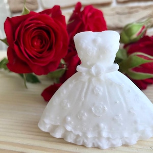 Wedding favours dress soaps set, bride wedding dresses soap, soap for wedding favors, bridal shower soap gift, wedding guest favors soap