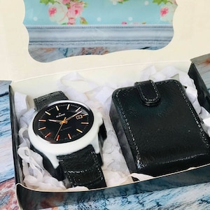 Soap wristwatch men&#39;s wallet set , gift for him soap, wristwatch wallet souvenir, men watch gift soap, gift for father watch