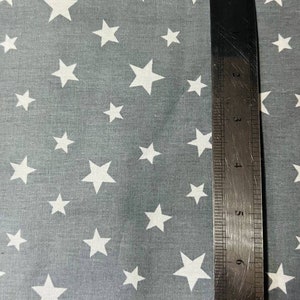 Fabric small  stars, fabric gray star fabric for home, fabric for boys, fabric for girls, fabric for bedding