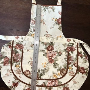 Roses kids waterproof apron, roses girls apron, kids apron girl,