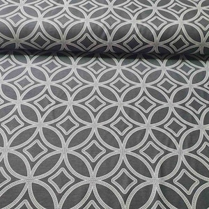 Black geometric  tablecloth, black waterproof tablecloth, geometric table runners, black kitchen table cover, geometric kitchen decor