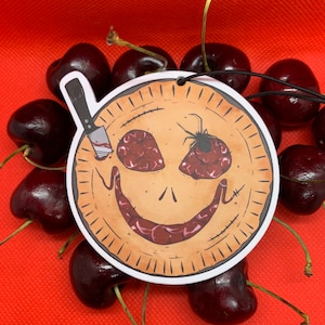Scary Cherry Pie Air Freshener - Spooky Air Freshener- Horror Air Freshener- Gothic Air Freshener