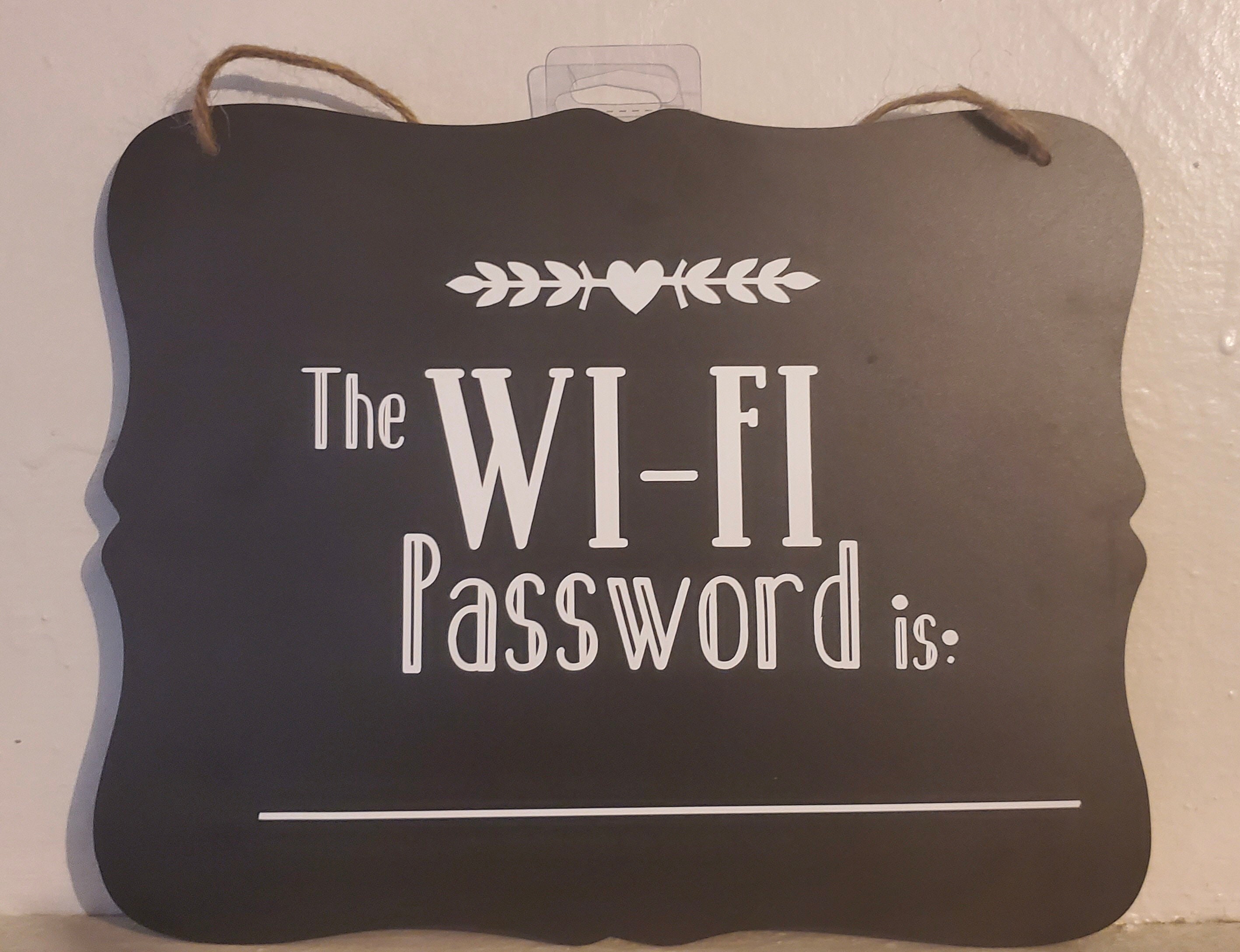 Chalkboard WiFi Sign | Etsy