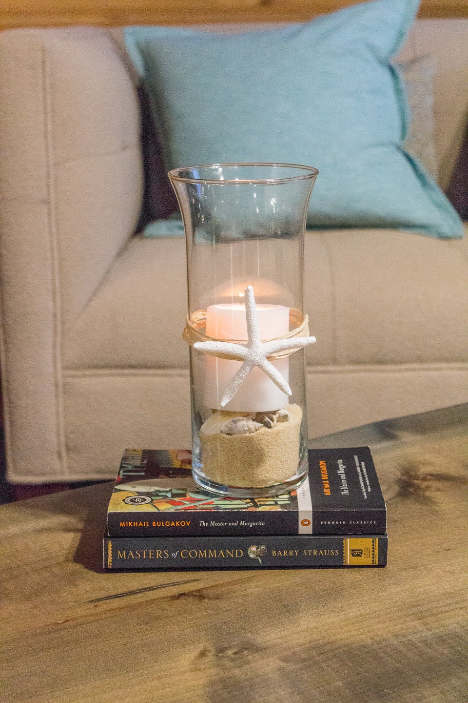 Glass Candle Holders Coffee Table Centerpiece Housewarming Etsy