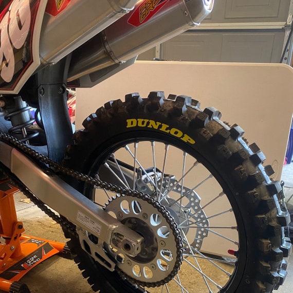 Dunlop Dirt Bike Tire Stickers Decals Etsy Canada