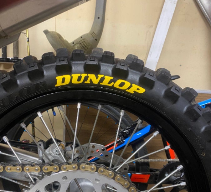Dunlop dirt sale bike tire stickers