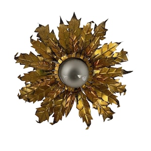 Geschmiedeter Vintage Kronleuchter für 1 Glühbirne. Durchmesser 42cm. Handgefertigte Solarlampe.