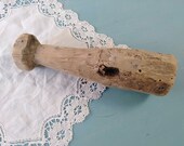 Vintage wood pestle Wood masher Masher mortar Kitchen mallet Antique kitchenware Farm tool Farmhouse decor Utensil vintage Rustic decor
