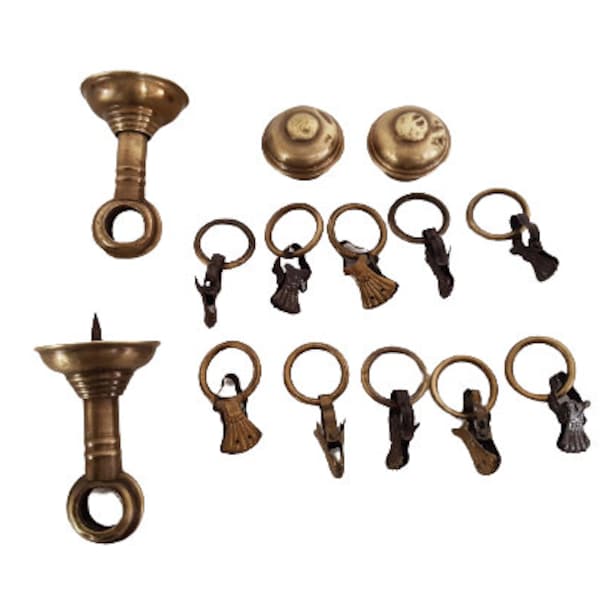 Brass Curtain Rod Etsy