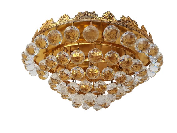 Gold chandelier vintage deals