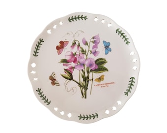 Vintage Portmeirion Botanic Garden Dinner Plate: Sweet Pea