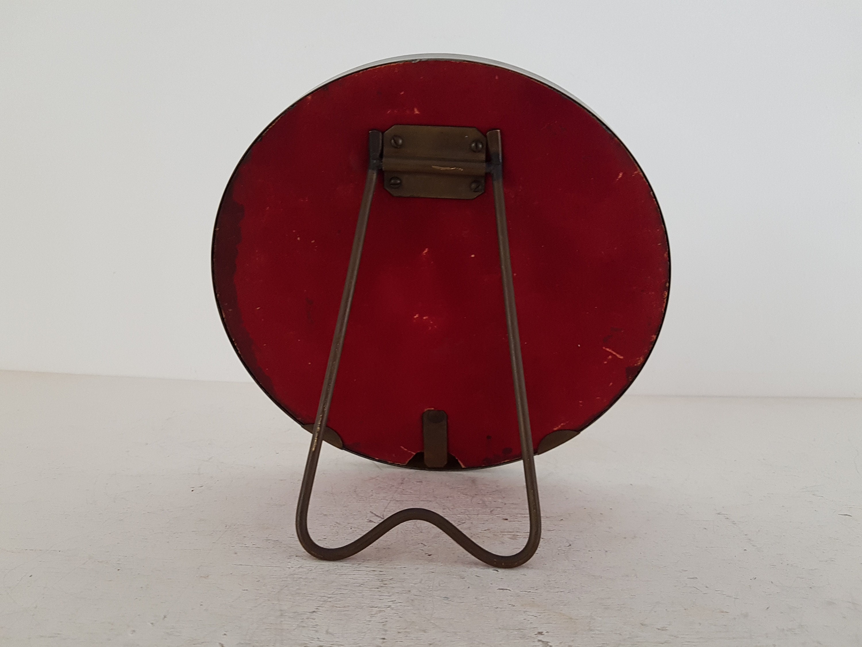 Vintage Tabletop Round Picture Frame Brass Photo Frame With Etsy