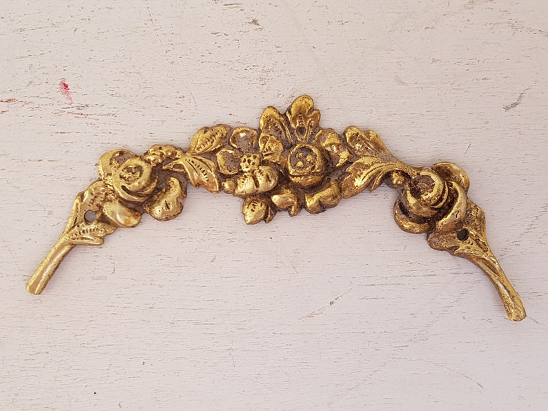 Vintage Bronze/brass Ornament for Furniture. Gilded Bronze in Louis XVI