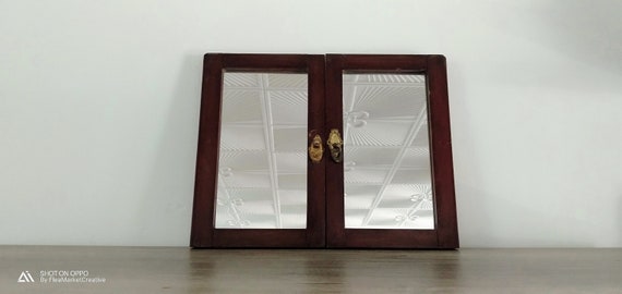 Vintage Wall Mirror Wood Frame Vintage Gift French Antiques Etsy