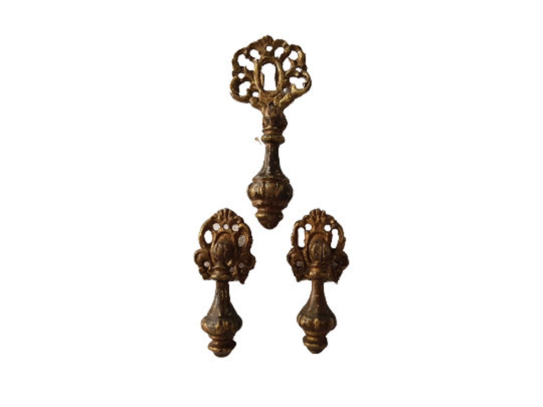Mobilisere Optage Tal højt Set Vintage Bronze / Brass Cabinet Handles 3 Handles Hammer - Etsy