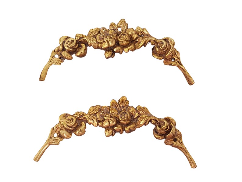 Vintage Bronze/brass Ornament for Furniture. Gilded Bronze in Louis XVI