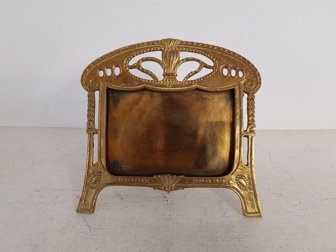 Vintage Brass Photo Frame in Art Deco Style. Desktop - Etsy