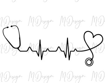 Download Heartbeat Svg File Etsy
