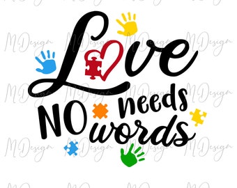 Download Love Needs No Words Svg Etsy