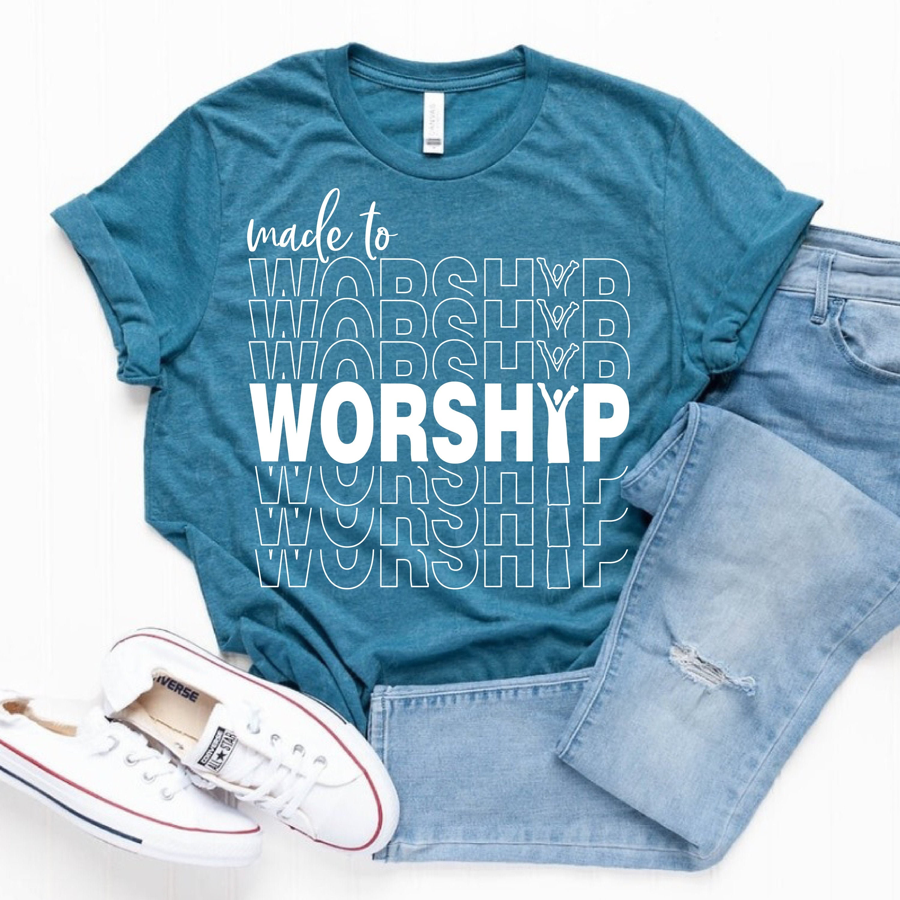 Download Made To Worship Svg Religious Christian T Shirt Design For Etsy
