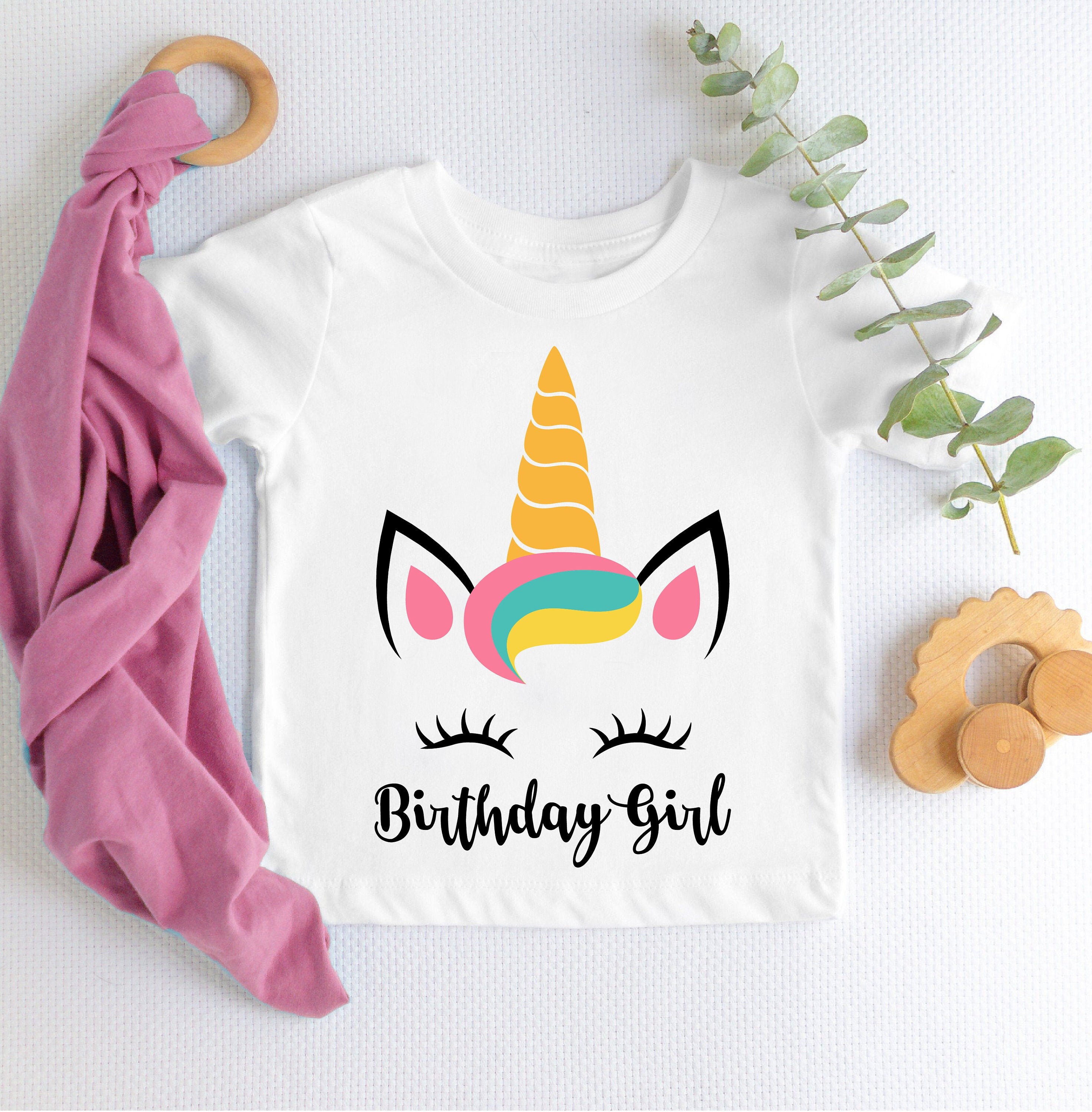 Download Unicorn Birthday Girl SVG Cut File for Cricut Silhouette | Etsy