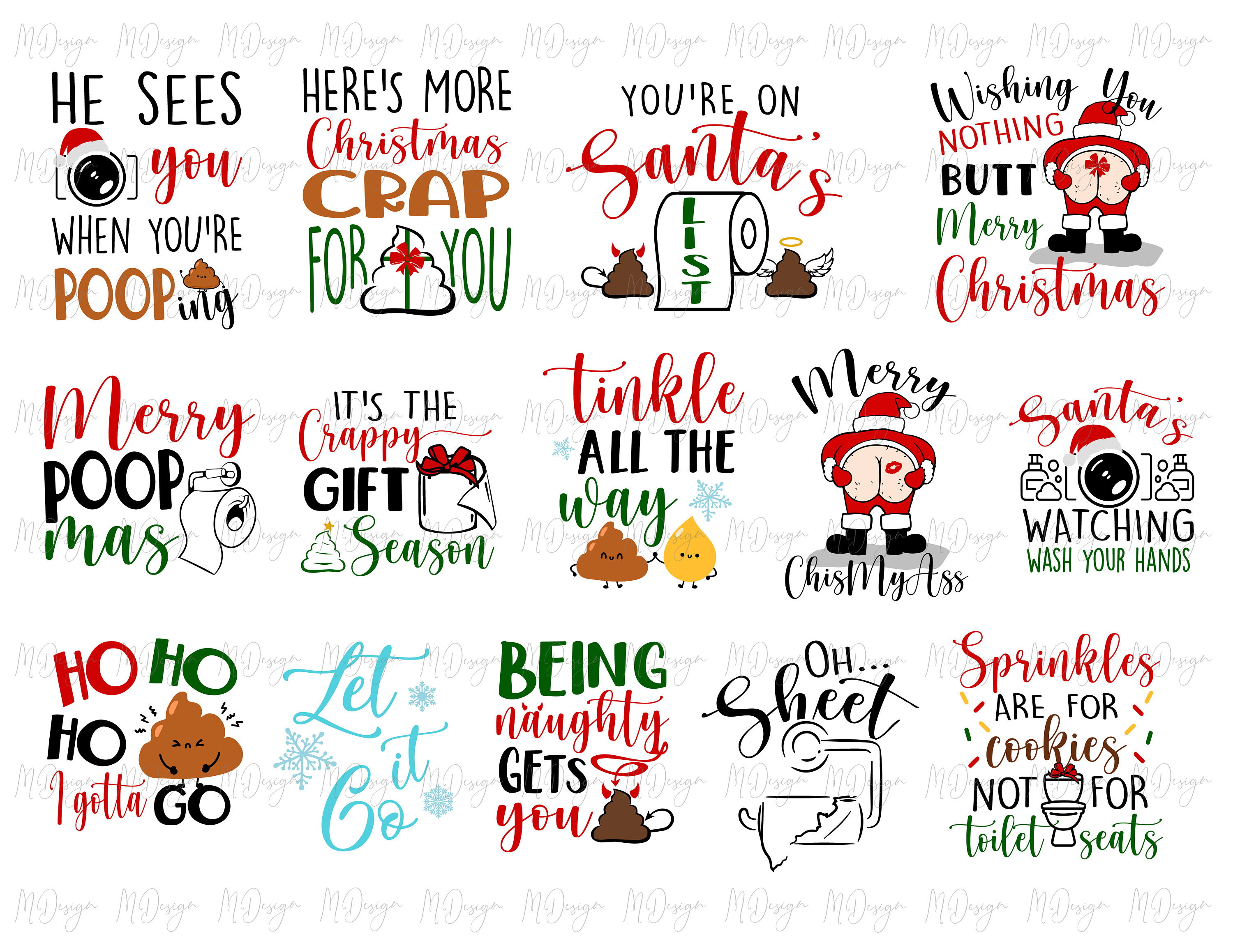 Toilet Paper SVG Funny Christmas SVG Toilet Paper Poop Etsy UK