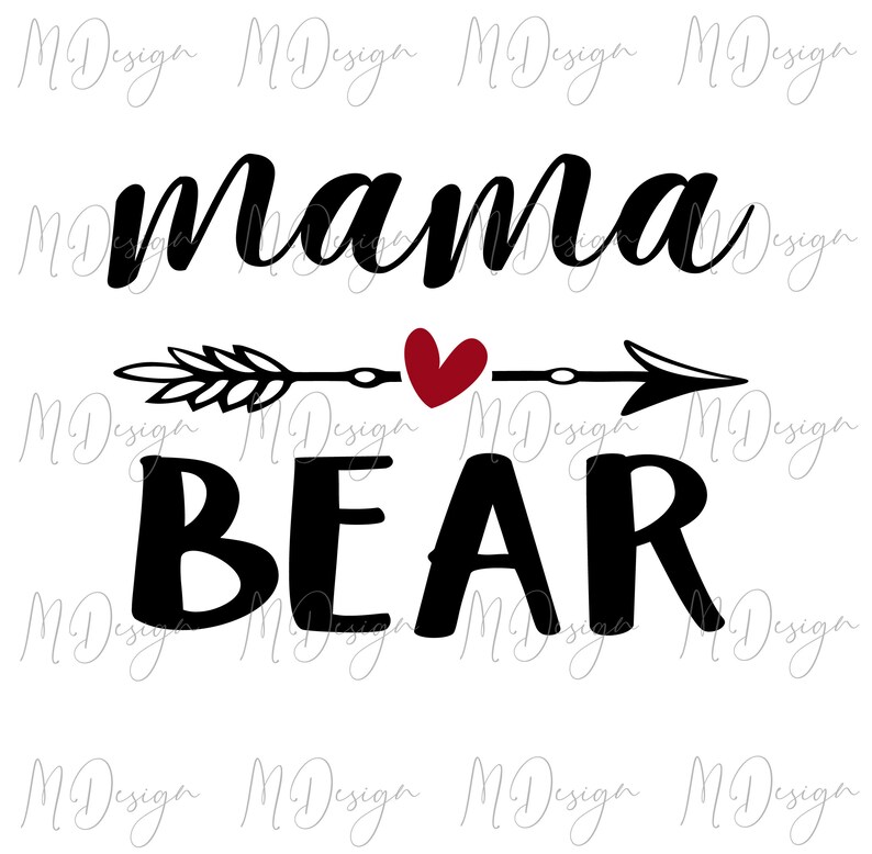 Download Mama Bear Svg With Arrow And Heart Cut File For Cricut Instant Digital Download For Vinyl Cutting Mug Printing Silhouette T Shirt Clip Art Art Collectibles