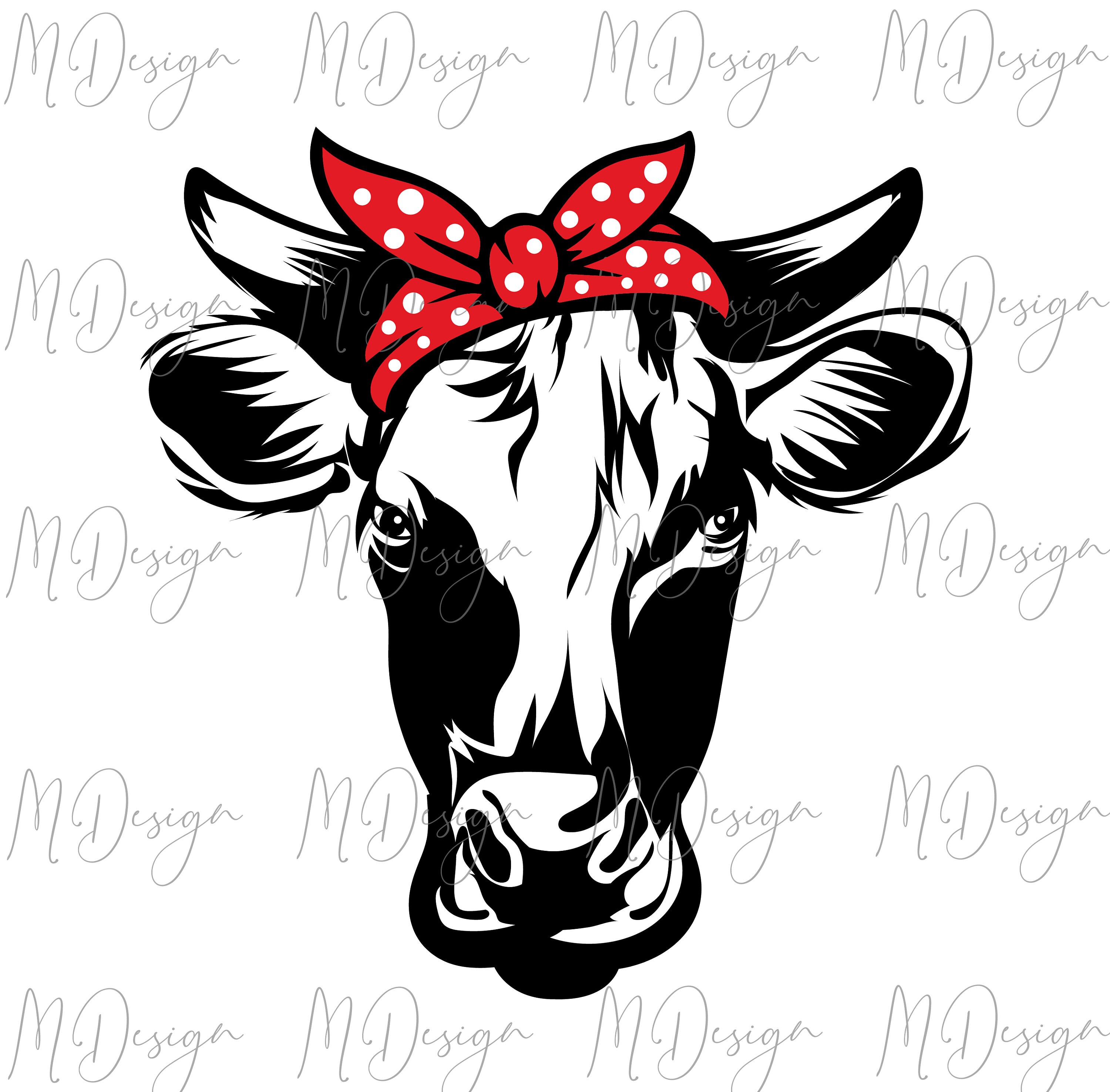 Download Cow Bandana SVG Cut File for Cricut Silhouette Cameo Vinyl ...