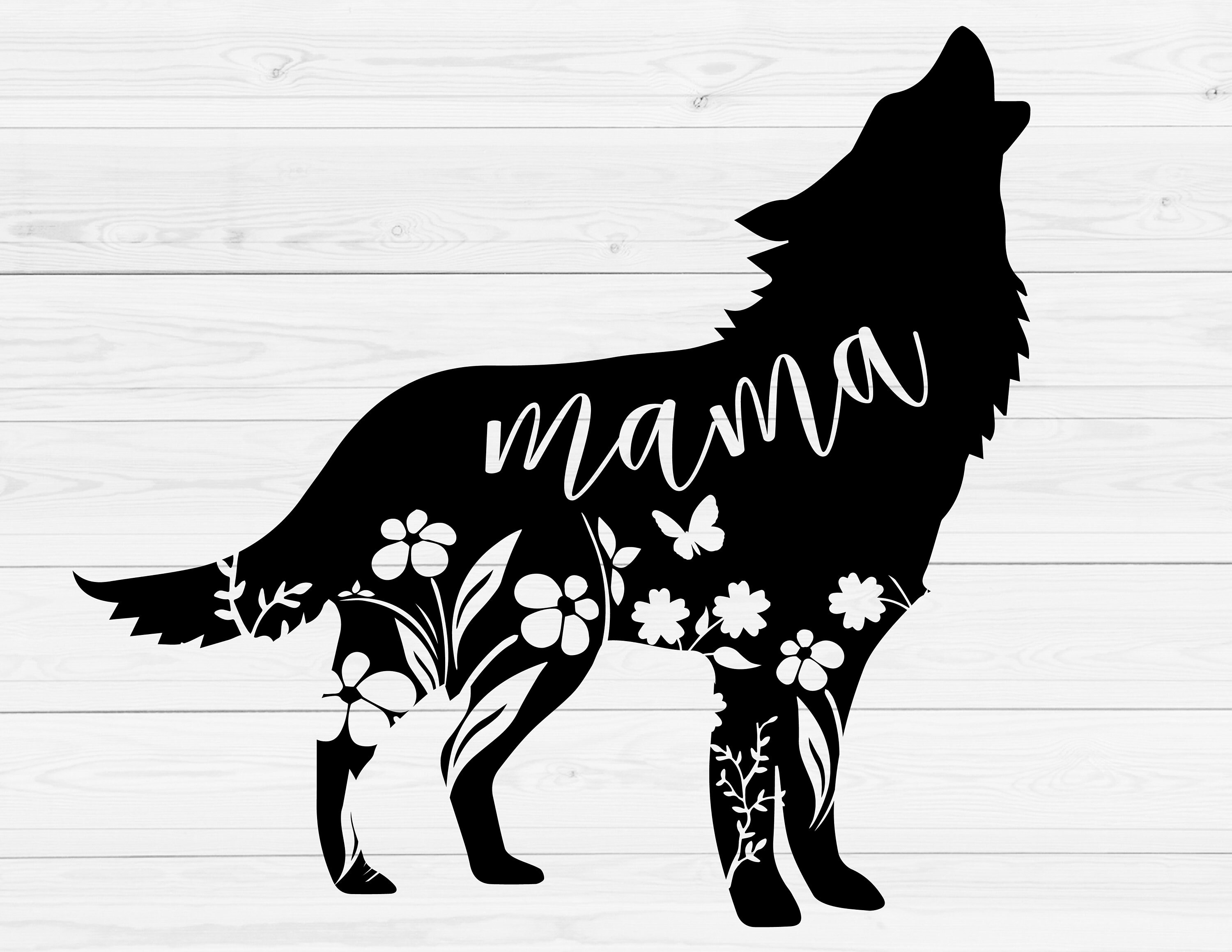 Buy Mama Wolf SVG Floral Mama Wolf SVG Forest Animal Online in India Etsy
