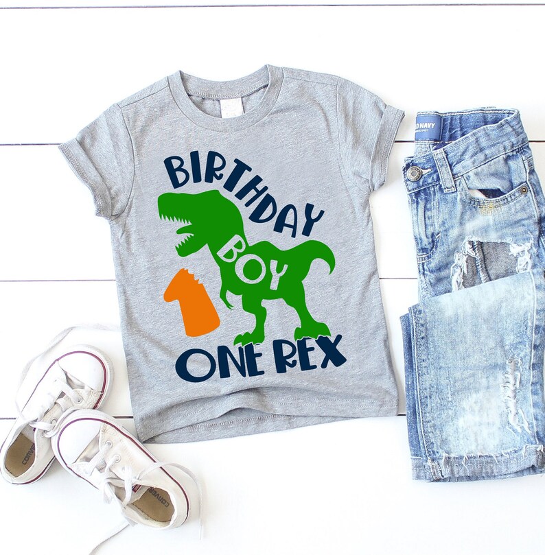 Download Birthday Dinosaur SVG Shirt Design Cut File for Cricut | Etsy