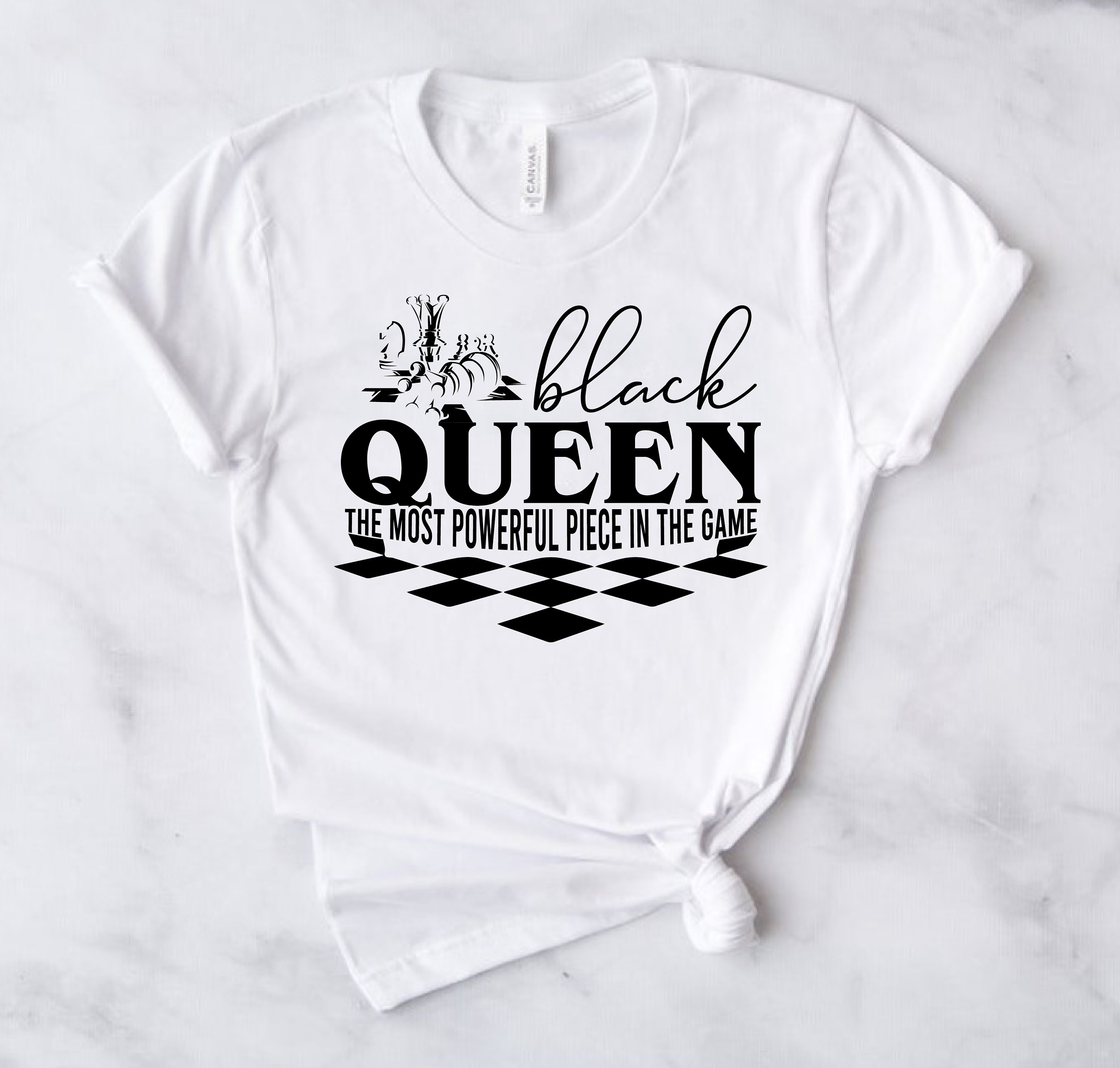 Black Queen Most Powerful Piece SVG T Shirt design Most | Etsy