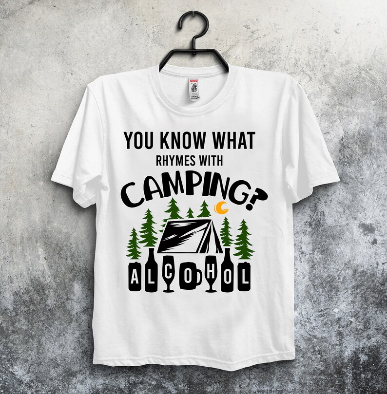Download Funny Camping SVG What Rhymes with Camping Alcohol Cutting ...