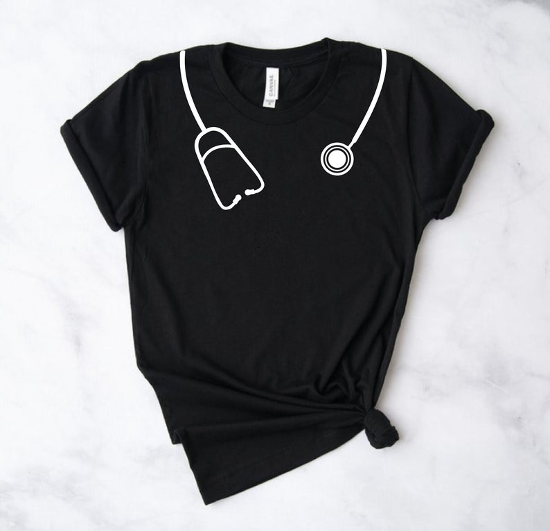 Stethoscope Around the Neck SVG Etsy