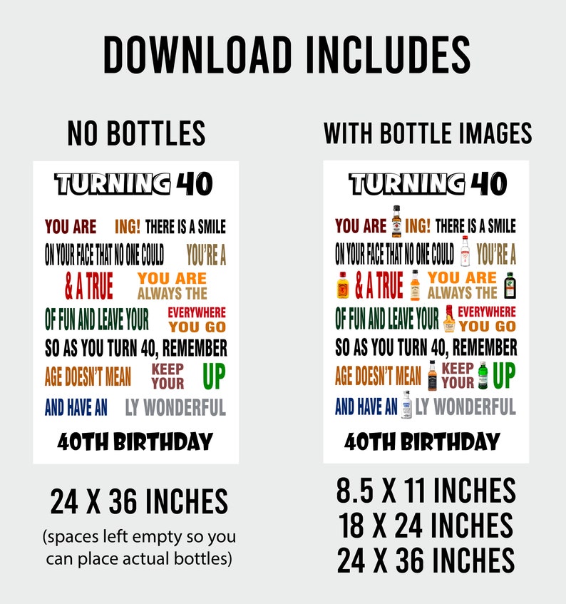 60th Birthday Funny Liquor Bottles Poster Sarcastic 60th Etsy