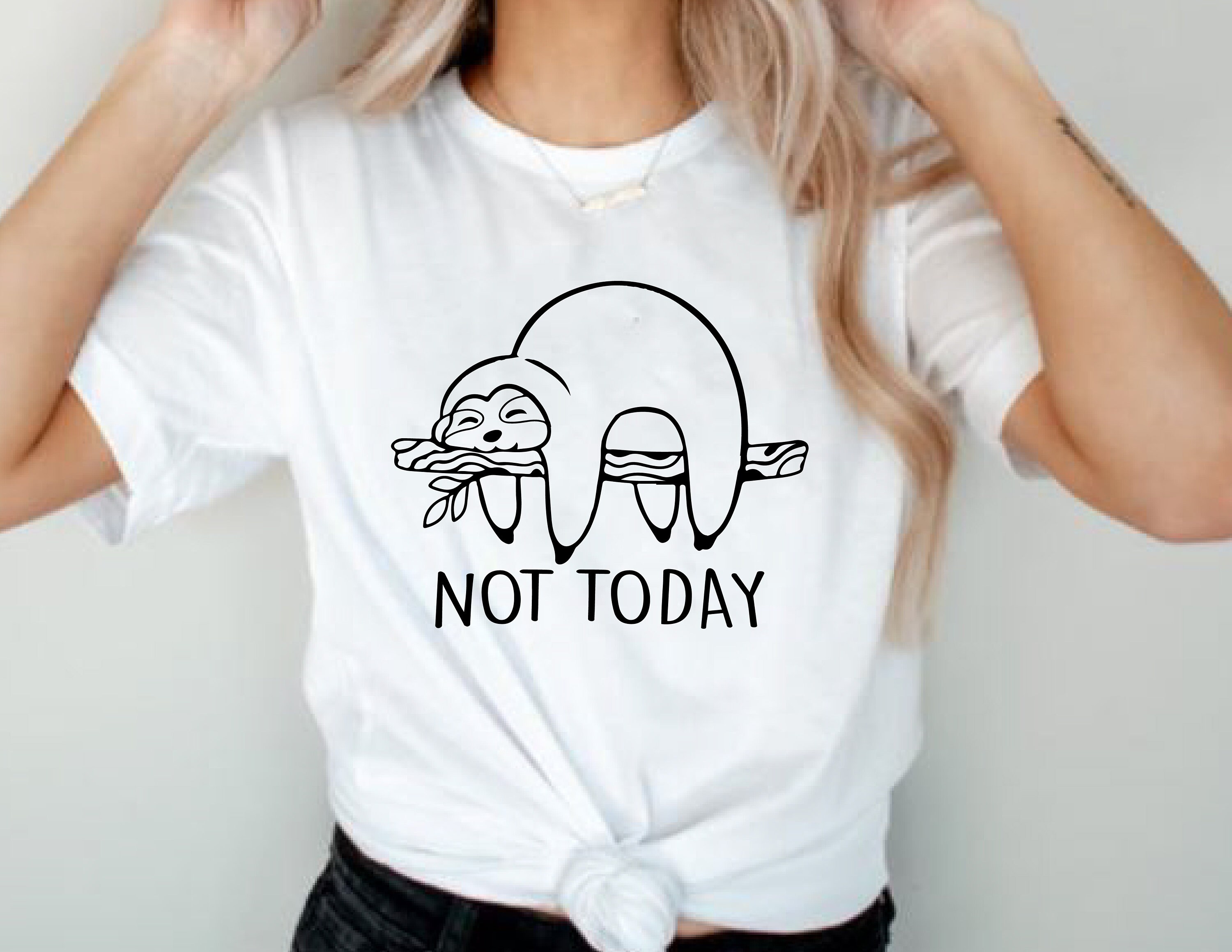 Discover Not Today Sloth Shirt - Cute Funny Lazy Sloth