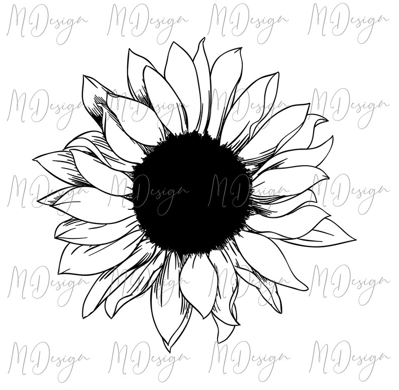 Download Sunflower Svg Cut File For Cricut Silhouette Vinyl Cutting Etsy